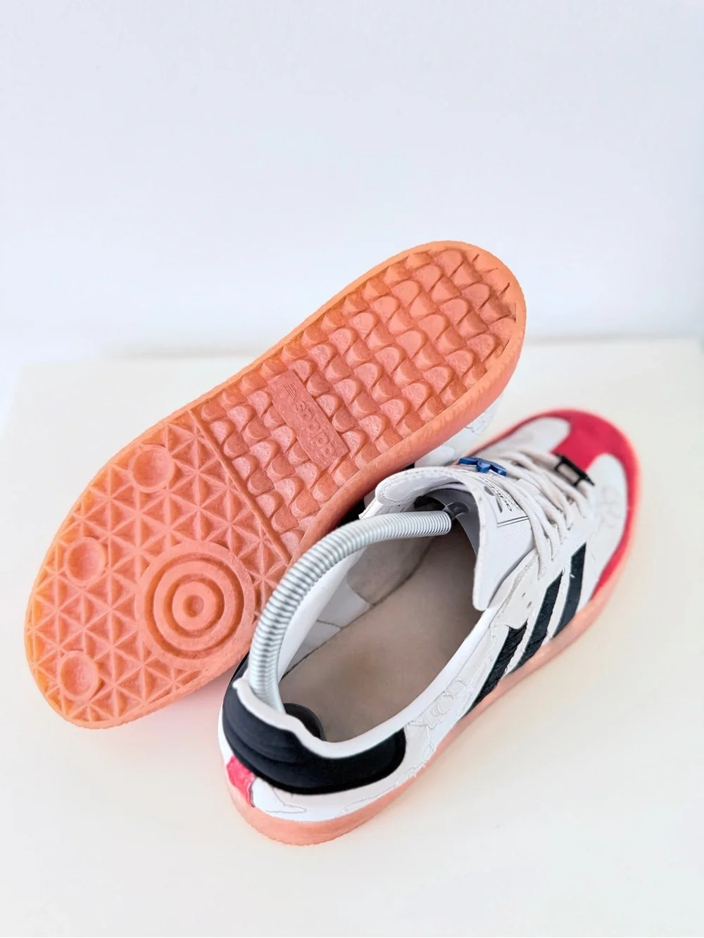 Adidas Originals Hello Kitty Platform Sneakers White Red size US 8 Y2K - Picture 6 of 9